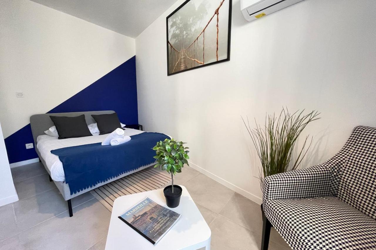 Le Grand Bleu Terrasseclimwifinetflix Proche Gare-Centre Apartment Marseille Bagian luar foto