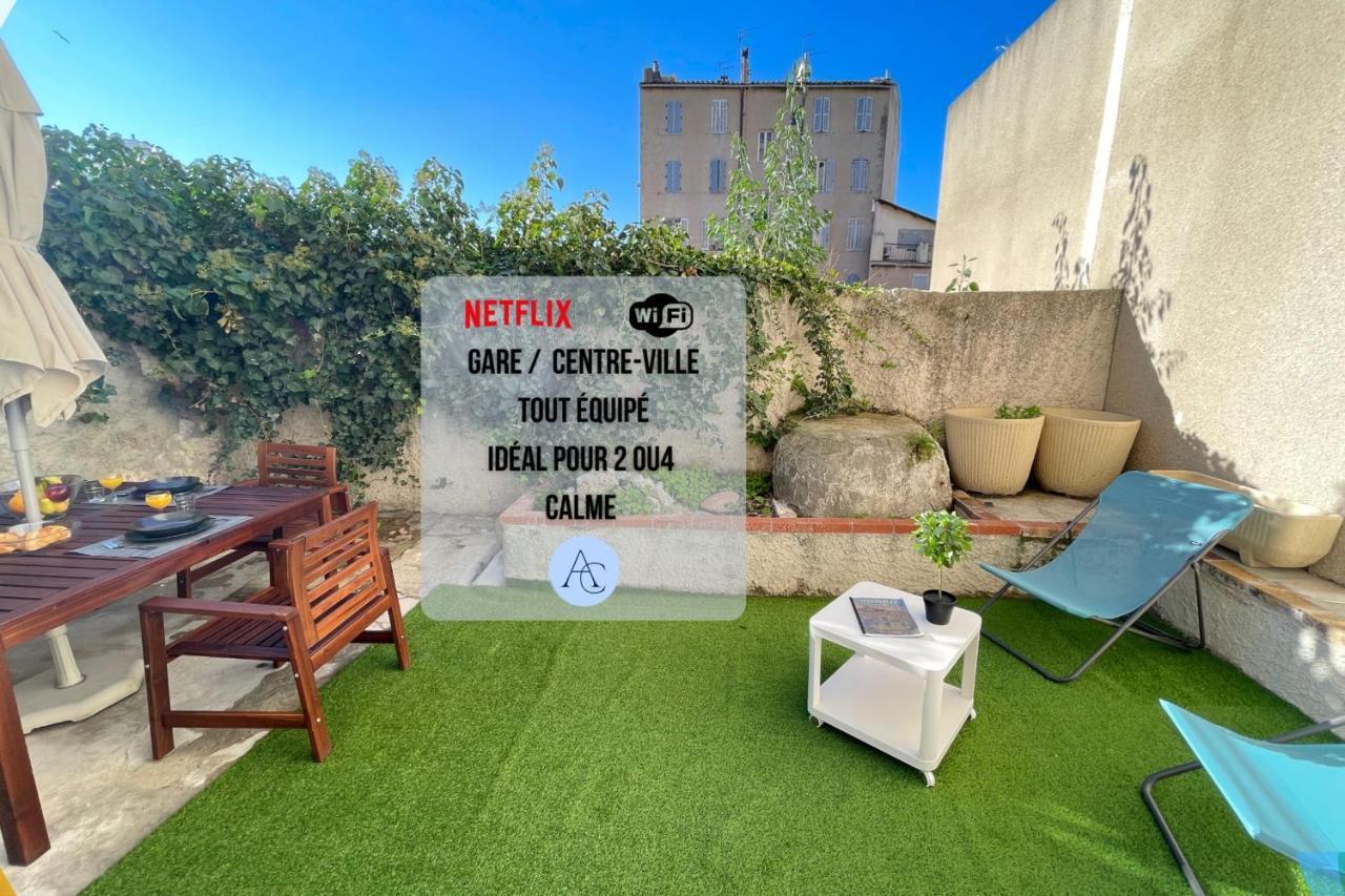 Le Grand Bleu Terrasseclimwifinetflix Proche Gare-Centre Apartment Marseille Bagian luar foto